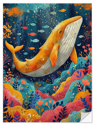 Naklejka na ścianę Imaginative underwater world