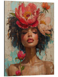 Magnettafel Tropical Lady