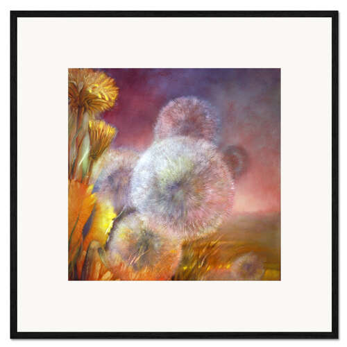 Framed art print Delicate dandelion