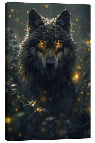 Canvas print Wolf Sparks