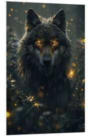 Foam board print Wolf Sparks