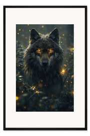 Gerahmter Kunstdruck Wolfsfunken