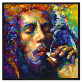 Gerahmter Kunstdruck Bob Marley III