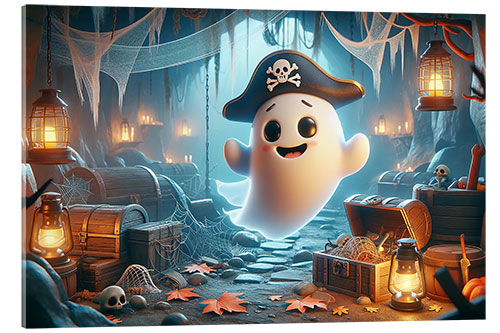 Acrylic print Pirate ghost in a ship