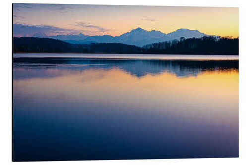 Cuadro de aluminio Winter evening in Berchtesgadener Land