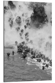 Tableau en aluminium Great Migration of the Gnus in the Masai Mara