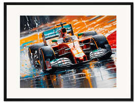 Gerahmter Kunstdruck Formel-1-Rennen