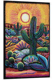 Magnettafel Mexikanische Wüste beim Sonnenaufgang