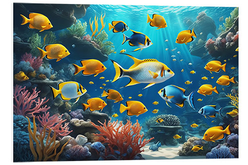 Cuadro de PVC Tropical Coral Reef