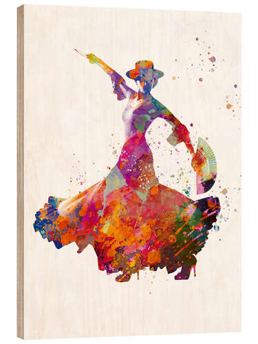 Cuadro de madera Spanish Flamenco Dancer I