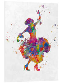 Foam board print Spanish Flamenco Dancer II