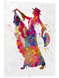 Foam board print Spanish Flamenco Dancer III