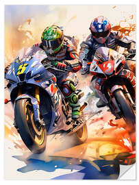 Sticker mural MotoGP race