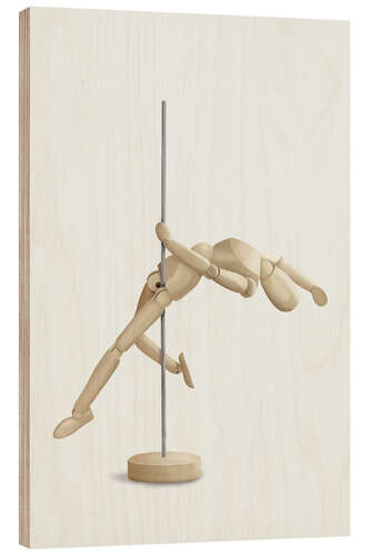 Tableau en bois Pole Dancer