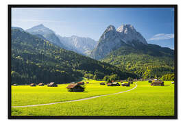 Gerahmter Kunstdruck Waxenstein, Bayern