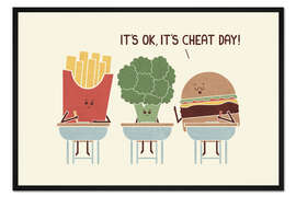 Gerahmter Kunstdruck CheatDay