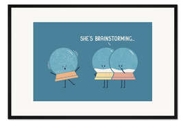 Gerahmter Kunstdruck Brainstorming