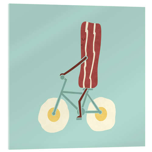 Stampa su vetro acrilico Bacon Bike