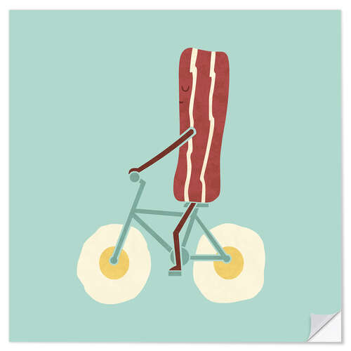 Vinilo para la pared Bacon Bike