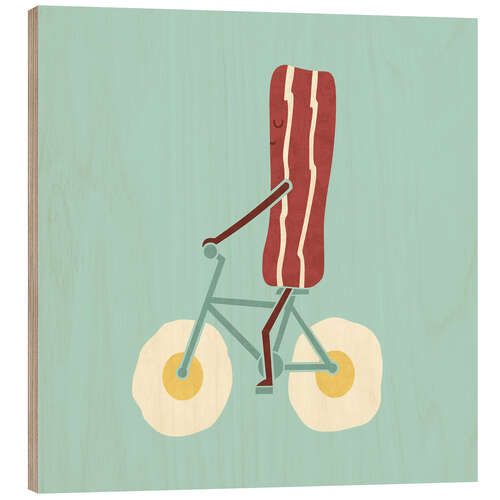 Tableau en bois Bacon Bike