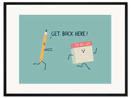 Gerahmter Kunstdruck To Do List