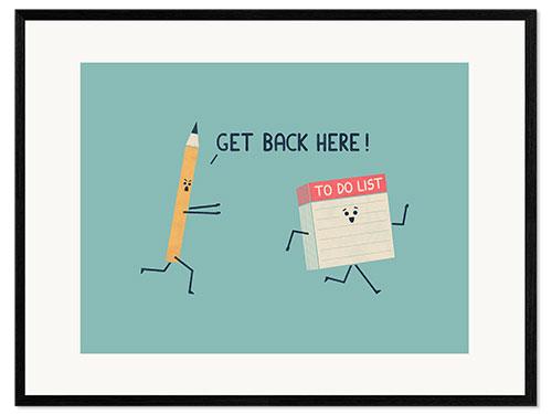 Framed art print To Do List