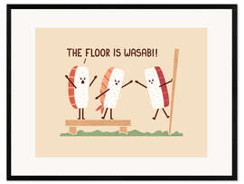 Framed art print The Floor Is Wasabi