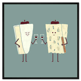 Gerahmter Kunstdruck Frencheese