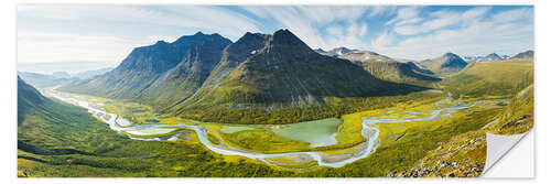 Sticker mural Rapadalen, Sarek National Park, Sweden