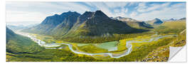 Sticker mural Rapadalen, Sarek National Park, Sweden