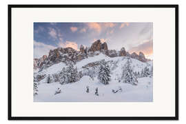 Gerahmter Kunstdruck Sella, Dolomiten