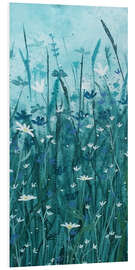 Foam board print Walk into the flower meadow II