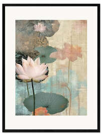 Stampa artistica con cornice Zen Lotus Flowers I
