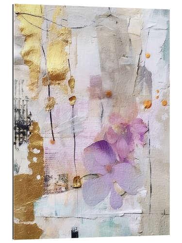 Gallery print Golden Lilac Collage II