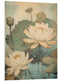 Bilde på skumplate Zen Lotus Flowers II