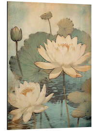 Magnettafel Zen-Lotusblumen II