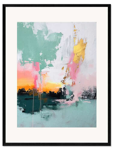 Impresión de arte enmarcada Abstract Sunrise III