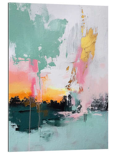 Tableau en plexi-alu Abstract Sunrise III