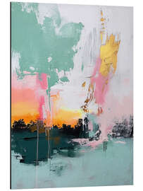 Magnettafel Abstrakter Sonnenaufgang III