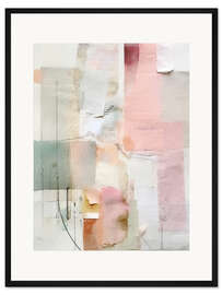 Gerahmter Kunstdruck Blütenblatt-Collage III