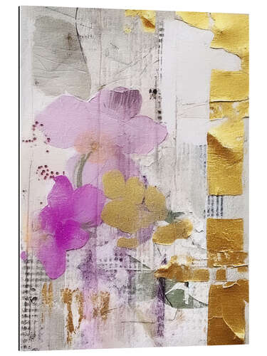 Gallery print Golden Lilac Collage IV