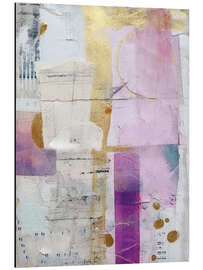 Magnettafel Goldene Flieder-Collage V