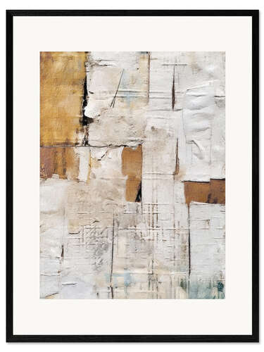 Framed art print Scrappy Abstract II