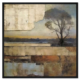 Gerahmter Kunstdruck Rustikale Collage I