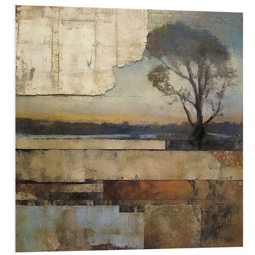 Foam board print Rustic Collage I