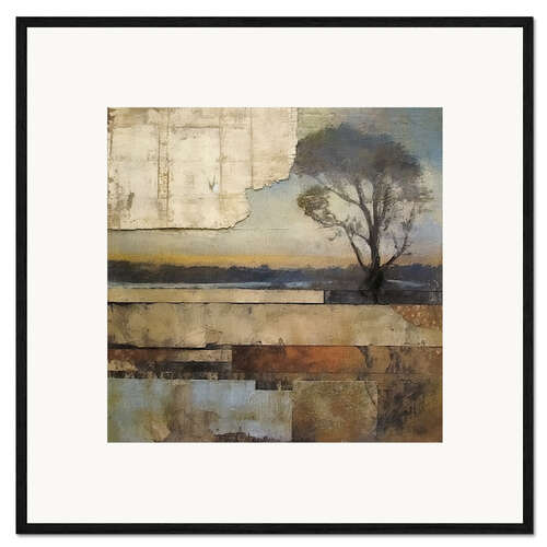 Framed art print Rustic Collage I