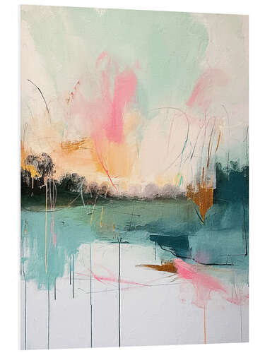 Tableau en PVC Abstract Sunrise VII