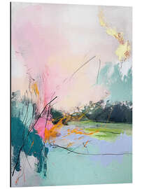 Magnettafel Abstrakter Sonnenaufgang VIII