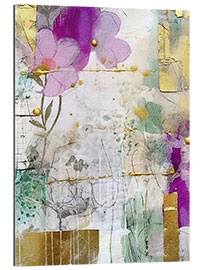 Cuadro de plexi-alu Golden Lilac Collage VIII