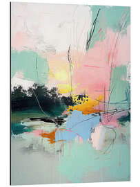 Magnettafel Abstrakter Sonnenaufgang X